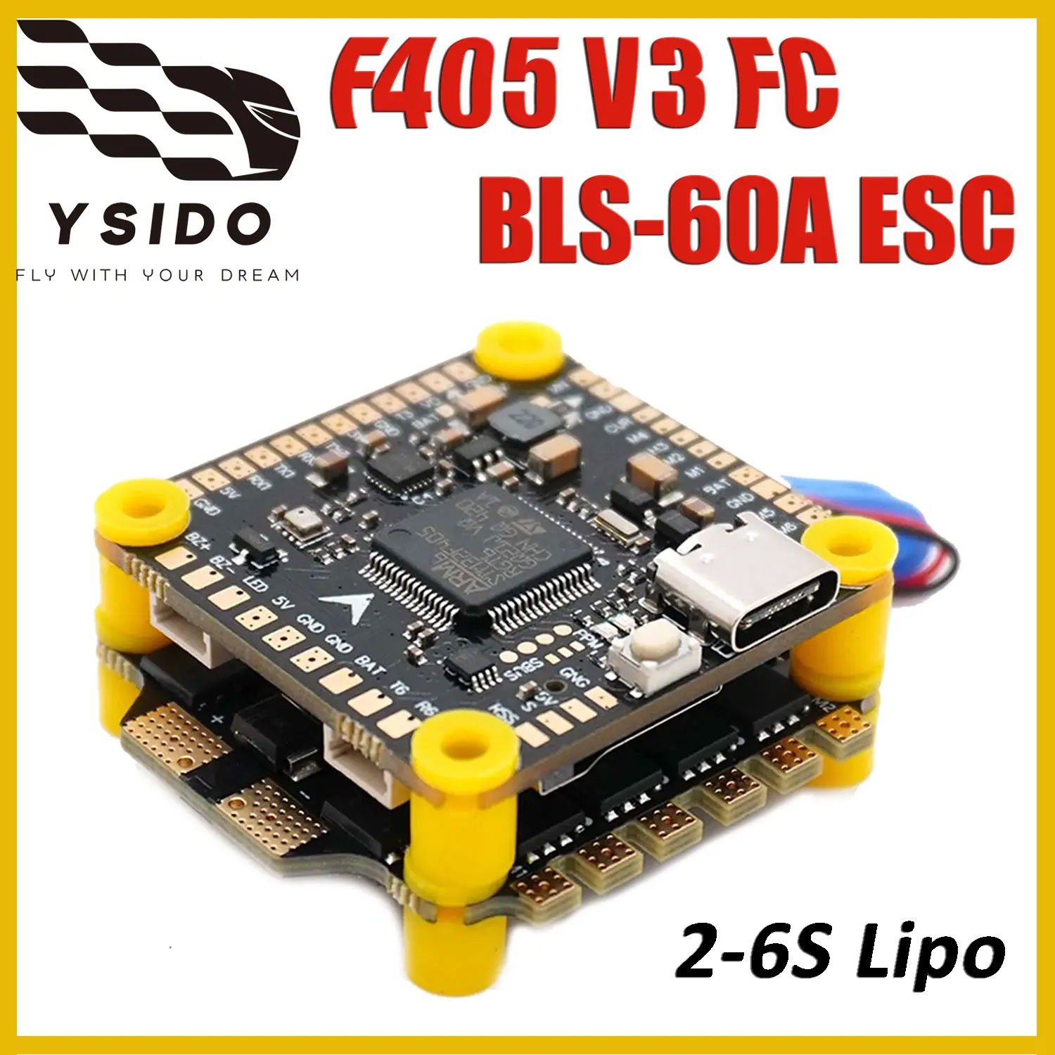 Sterownik lotu YSIDO F405 V3 B – Mateksys Flight Controller F405 Wte recenzja i cena